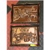 Image 1 : PAIR OF COPPER CRAFT PICTURES