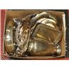 Image 1 : BOX OF ASSORTED SILVER SERVERS
