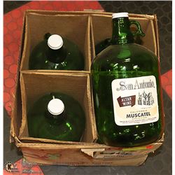 BOX OF GALLON JUGS