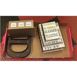 SHOW HOME DECOR BOOK SET ,STATIONARY BOX + MORE