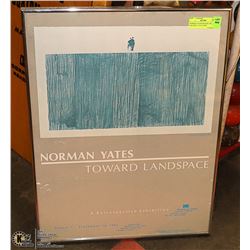 NORMAN YATES POSTER 1983 ART GALLERY  U OF A