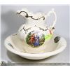 Image 1 : DECORATIVE WASH BASIN AND PITCHER