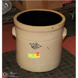 4 GALLON CROCK POSSIBLY BY MEDALTA POTTERIES