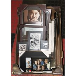 FLAT OF ASSORTED NEW PICTURE FRAMES & MORE