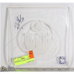 OILERS WALL PLAQUE - SIGNED