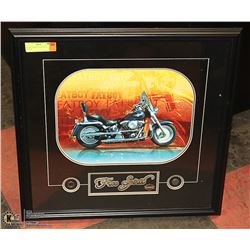 "FREE SPIRIT" FRAMED HARLEY DAVIDSON PICTURE