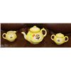 Image 1 : VINTAGE 5-PC YELLOW ROSE TEAPOT SET INCL.