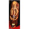 Image 1 : LARGE CARVED WOODEN MASK 12 X 29