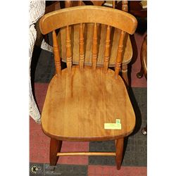 PAIR OF 1940'S SPOOLBACK SIDE CHAIRS - MAPLE