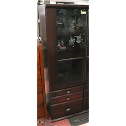 DISPLAY CABINET GLASS DOOR LEFT OPENNING