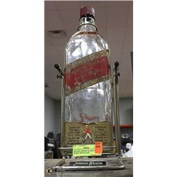 VINTAGE JOHNNIE WALKER TEXAS MICKEY WITH STAND