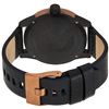 Image 4 : NEW DIESEL BLACK DIAL / BLK LEATHER BAND MSRP $225