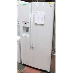 GE 25.1 CUBIC FOOT SIDE-BY-SIDE REFRIGERATOR WHITE