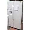Image 1 : GE 25.1 CUBIC FOOT SIDE-BY-SIDE REFRIGERATOR WHITE
