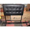 Image 1 : BLACK PADDED LEATHERETTE SINGLE BED