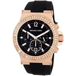 NEW MICHAEL KORS ROSE GOLD BAGUETTE DIAL MSRP $390