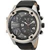 Image 5 : NEW DIESEL 4 TIMEZONE 56MM LEATHER BAND MSRP $540