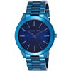 Image 3 : NEW MICHAEL KORS BLUE DIAL ION-PLATED MSRP $265
