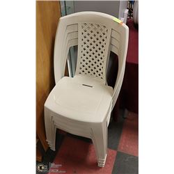 SET OF 4 STACKABLE NYLON OUTDOOR DECK