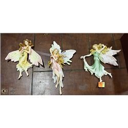 LOT OF 3 FAIRY WALL HANGINGS