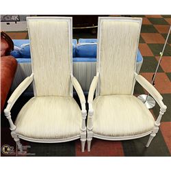 VINTAGE KING & QUEEN ARM CHAIRS 26" WIDE