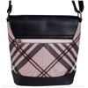 Image 2 : NEW BROWN PLAID LADIES CROSSBODY PURSE