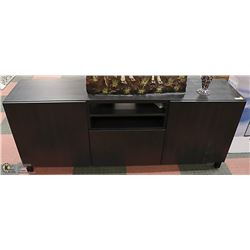 BLACK TELEVISION CONSOLE STAND, 71 X 29 X 17