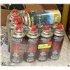 Image 1 : 12 BOTTLES BUTANE GAS FOR STOVE / HEATER