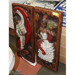 1969 GIROTTI MATADOR AND SENORITA SCULPTED ART