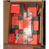 Image 1 : BOX OF HILTI FASTENER CHARGES. TOOLS