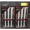 Image 1 : SET OF TWO 4PC STEAK KNIFE SETS