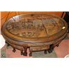 Image 1 : ORNATE WOOD CARVED COFFEE TABLE WITH 6 NESTING