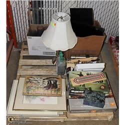 PALLET OF HOUSEHOLD ITEMS INC. TV, MONITOR & MORE