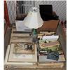 Image 1 : PALLET OF HOUSEHOLD ITEMS INC. TV, MONITOR & MORE