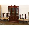 Image 1 : CHINA CABINET AND 4 DINING ROOM CHAIRS