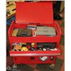 Image 1 : MECHANICS CART AND TOOL BOX WITH CONTENTS