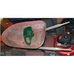 WHEEL BARREL WITH SEED SPEADER