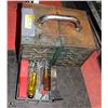 Image 1 : GREEN TOOL CARRIER WITH 1/4 AND 3/8 DRIVE SOCKETS
