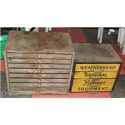 LOT OF 2 METAL PARTS BINS