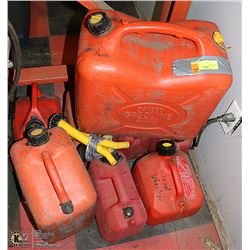 LOT OF 6 FUEL CANS