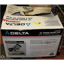 DELTA 10" MITRE SAW WITH 3 BLADES, INSTRUCTION