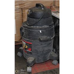 SHOP VAC WITH 8 FOOT HOSE AND ATTACHMENTS