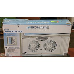 NEW BIONAIRE DIGITAL PROGRAMMABLE WINDOW FAN