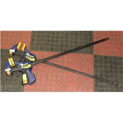 PAIR OF IRWIN QUICK GRIP CLAMPS