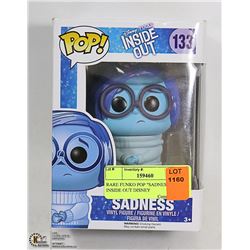 RARE FUNKO POP "SADNESS" # 133 INSIDE OUT DISNEY