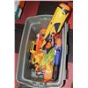 Image 1 : BIN OF ASSORTED NERF BLASTERS