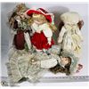 Image 1 : BOX OF 4 PORCELAIN DOLLS