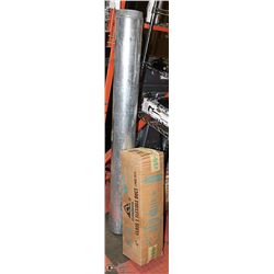 10PCS OF  5" S.METAL DUCT (50') AND 1PCS OF 4"