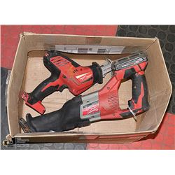 POLICE RECOVERY LOT OF 2 MILWAUKEE HACKZALL. (1 HAS NO BATTERY)