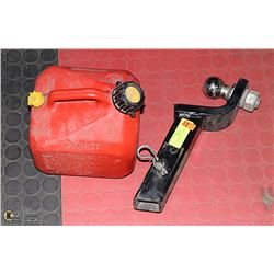 3 1/4" RECIEVER HITCH & GAS CAN